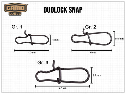 CAMO 20 Stk. DuoLock Snaps - Gr. 1 (9 kg)