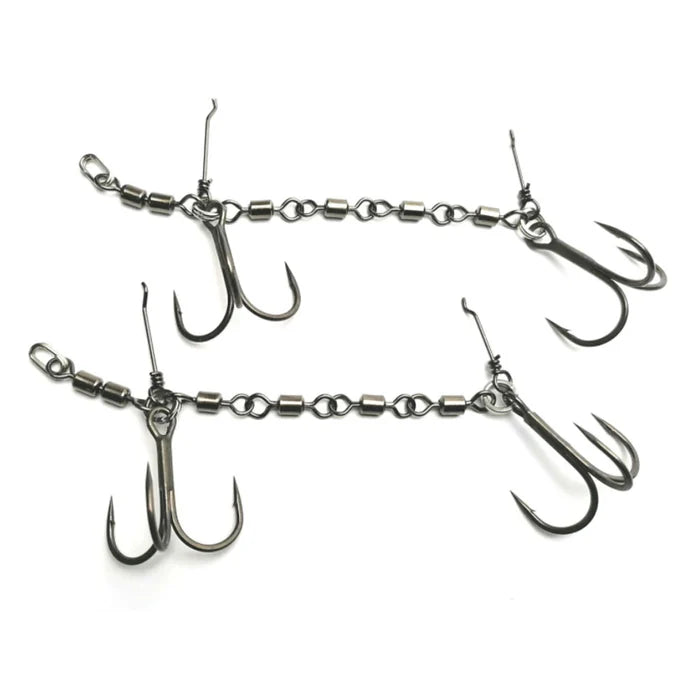 Pikecraft The 4 Swivel Stinger Rig 18-25cm - 2/0 BKK 2pcs