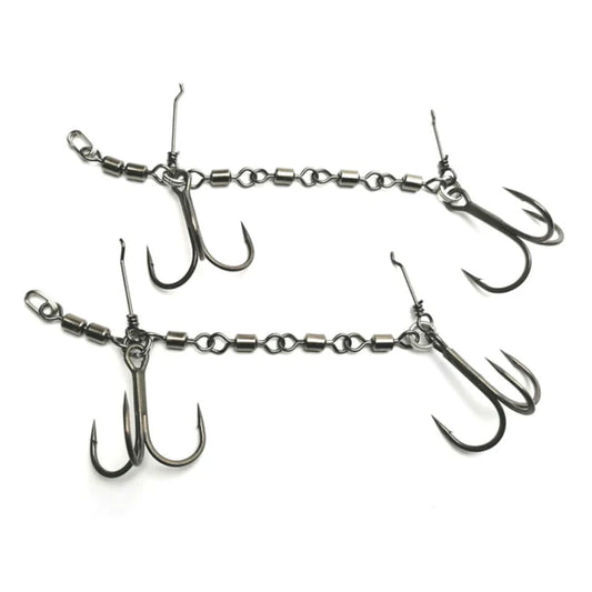 Pikecraft The 4 Swivel Stinger Rig 18-25cm - 2/0 BKK 2pcs