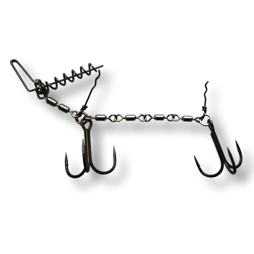 Pikecraft XXL Swivel Stinger Kit 4/0 | 1 StingerRig 4/0 BKK + 1 Big Screw