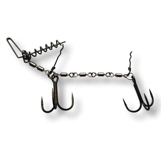 Pikecraft XXL Swivel Stinger Kit 4/0 | 1 StingerRig 4/0 BKK + 1 Big Screw