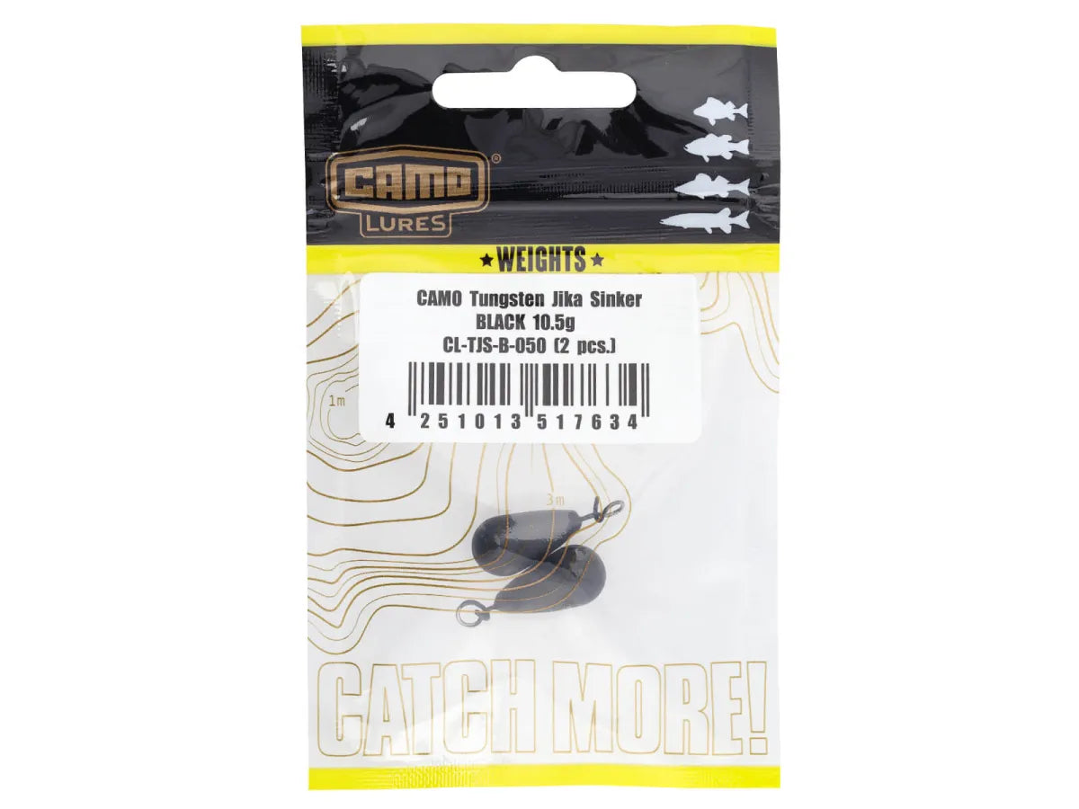 CAMO Jika Tungsten Weights Black JDM Terminal Tackle