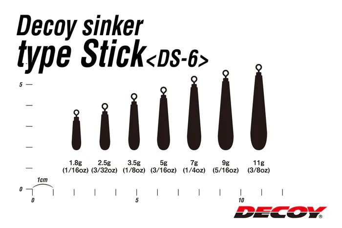 DECOY Sinker TypeStick DS-6
