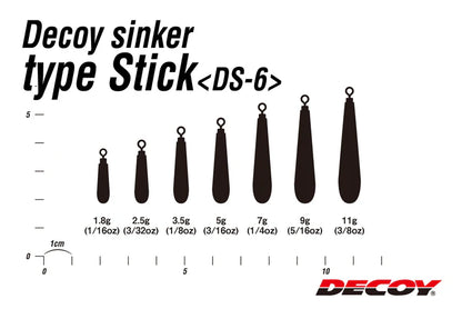 DECOY Sinker TypeStick DS-6