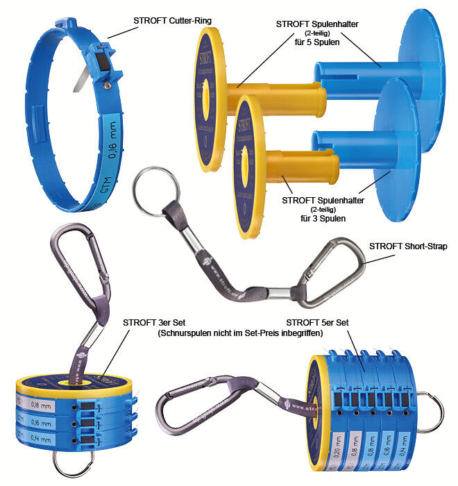 Stroft Vorfachspulensystem 5er Set